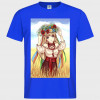 Tricou Ukrainochka în câmp cu o coroană pe cap de bumbac